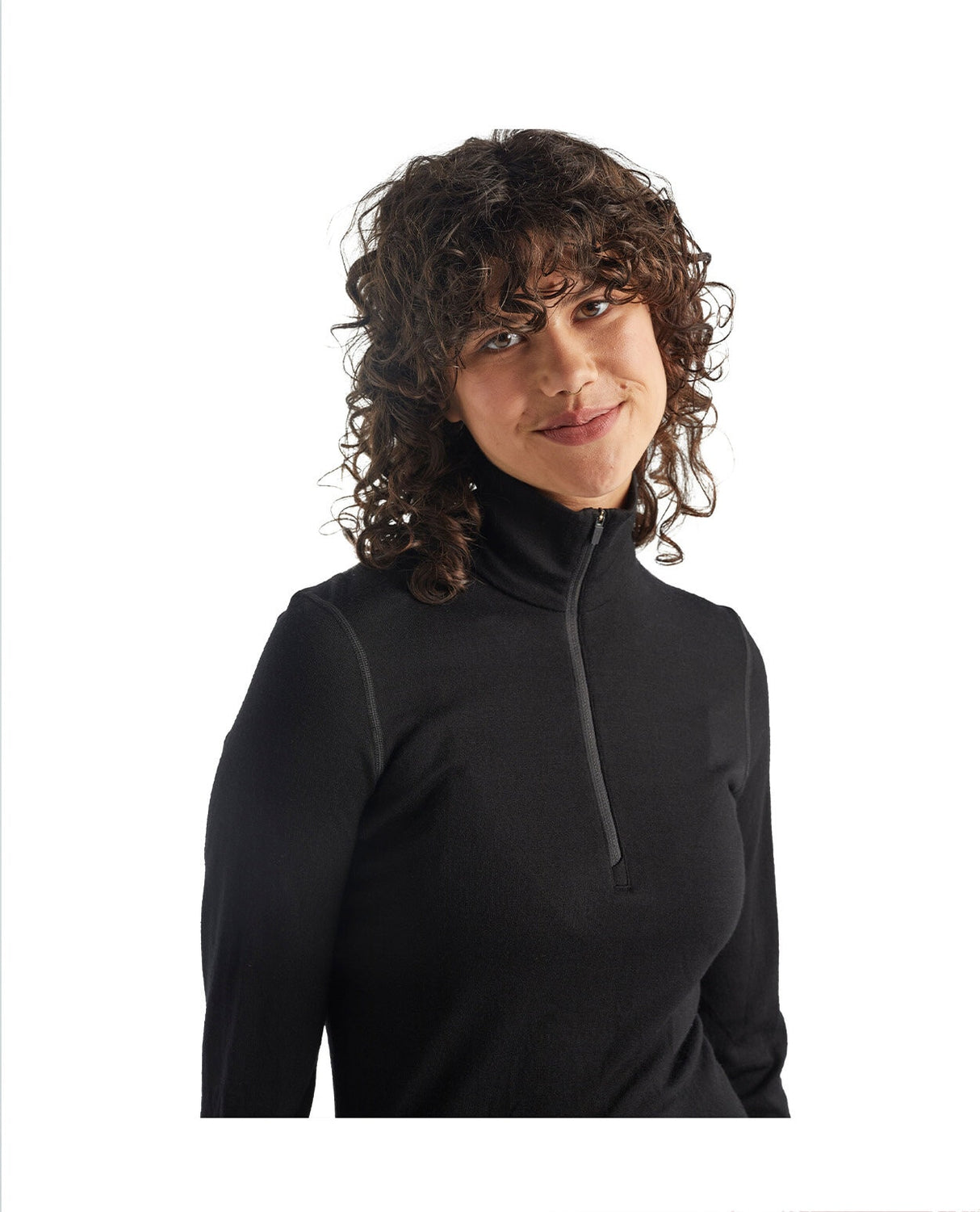 Icebreaker Women Merino 260 Tech LS Half Zip - Black - Alpingaraget