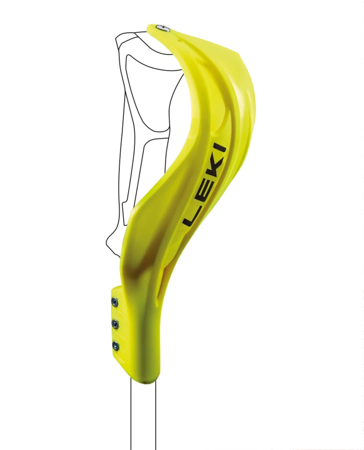 Leki Gate Guard Closed Worldcup Compact - Neon Yellow 