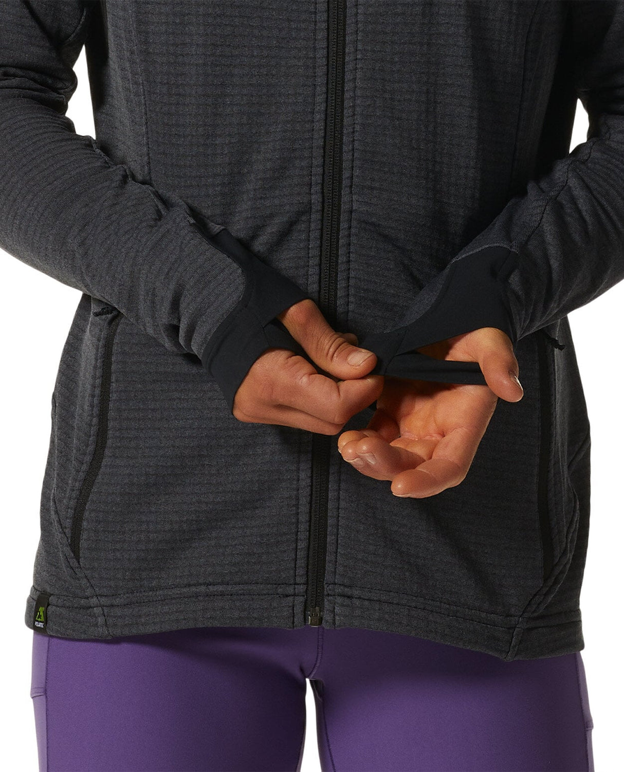 Mountain Hardwear W Polartec® Power Grid Full Zip Hoody - Blue Slate Heat - Alpingaraget