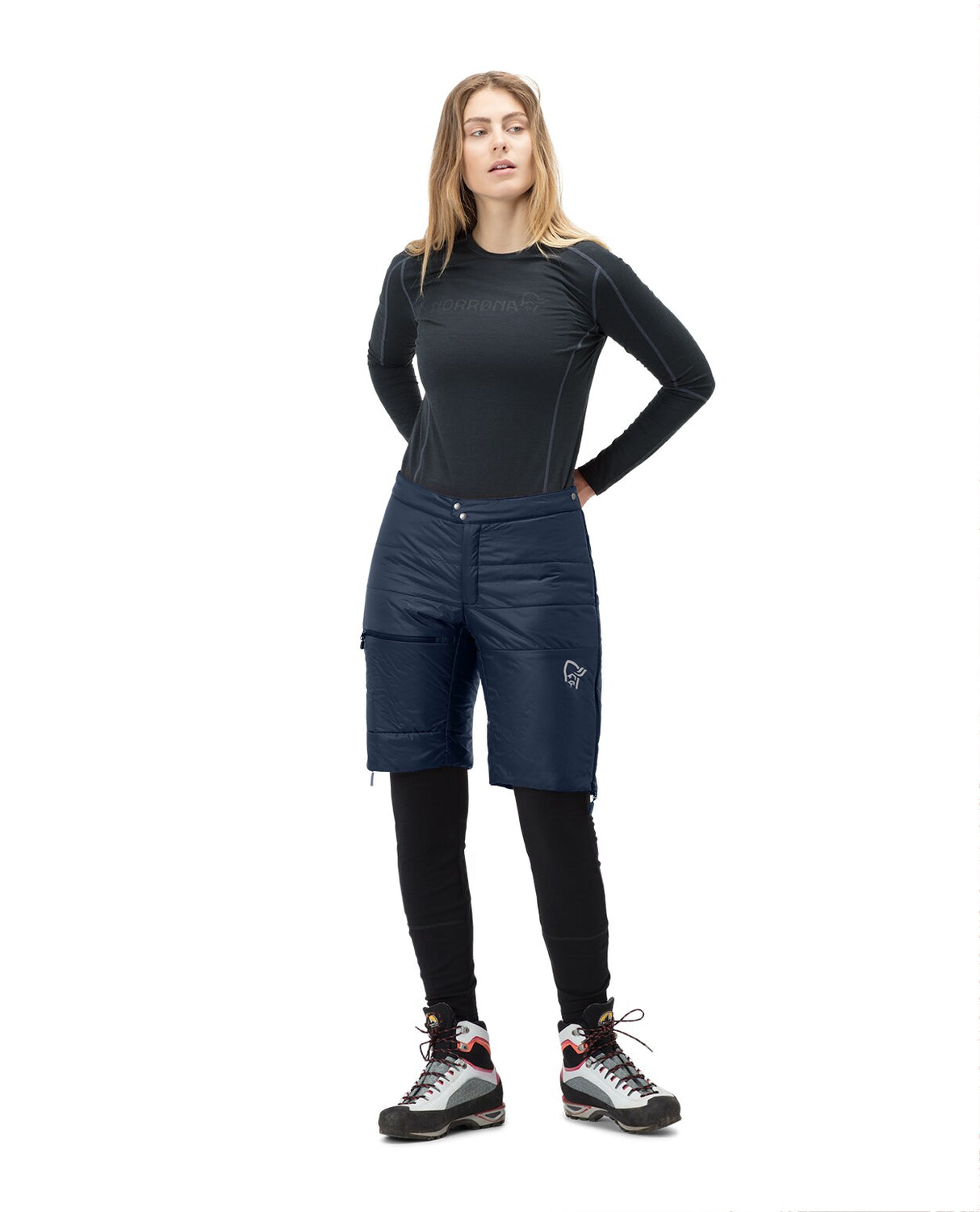 Norröna women falketind thermo40 shorts - Indigo Night Blue  Alpingaraget