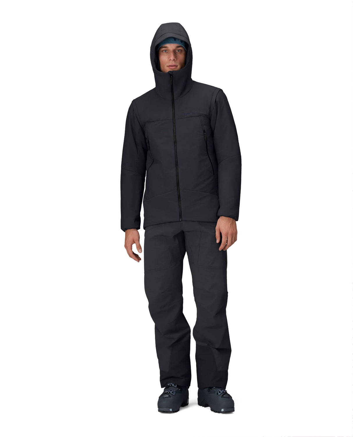 Norröna Men Møre Thermo60 Aero200 Jacket – Caviar Black - Alpingaraget