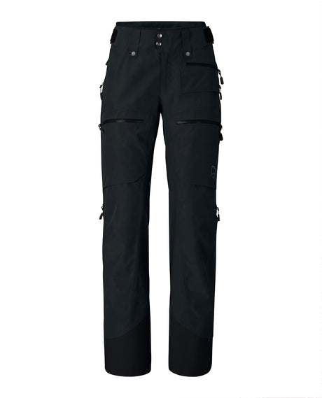 Norröna Women Lofoten Gore-Tex Insulated Pants – Caviar Black - Alpingaraget