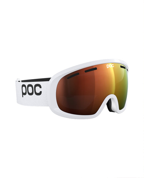 POC Fovea Mid - Hydrogen White/Partly Sunny Orange - Alpingaraget
