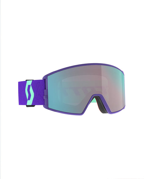 Scott React - Deep Purple/Enhancer Aqua Chrome +extra lins - Alpingaraget