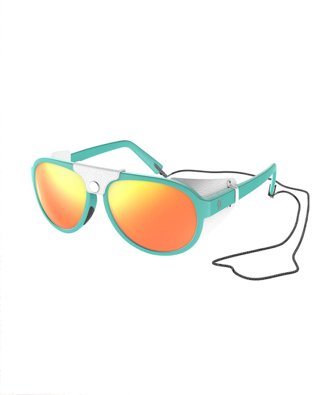 Scott Sunglasses Cervina - Teal Blue White/Red Chrome - Alpingaraget