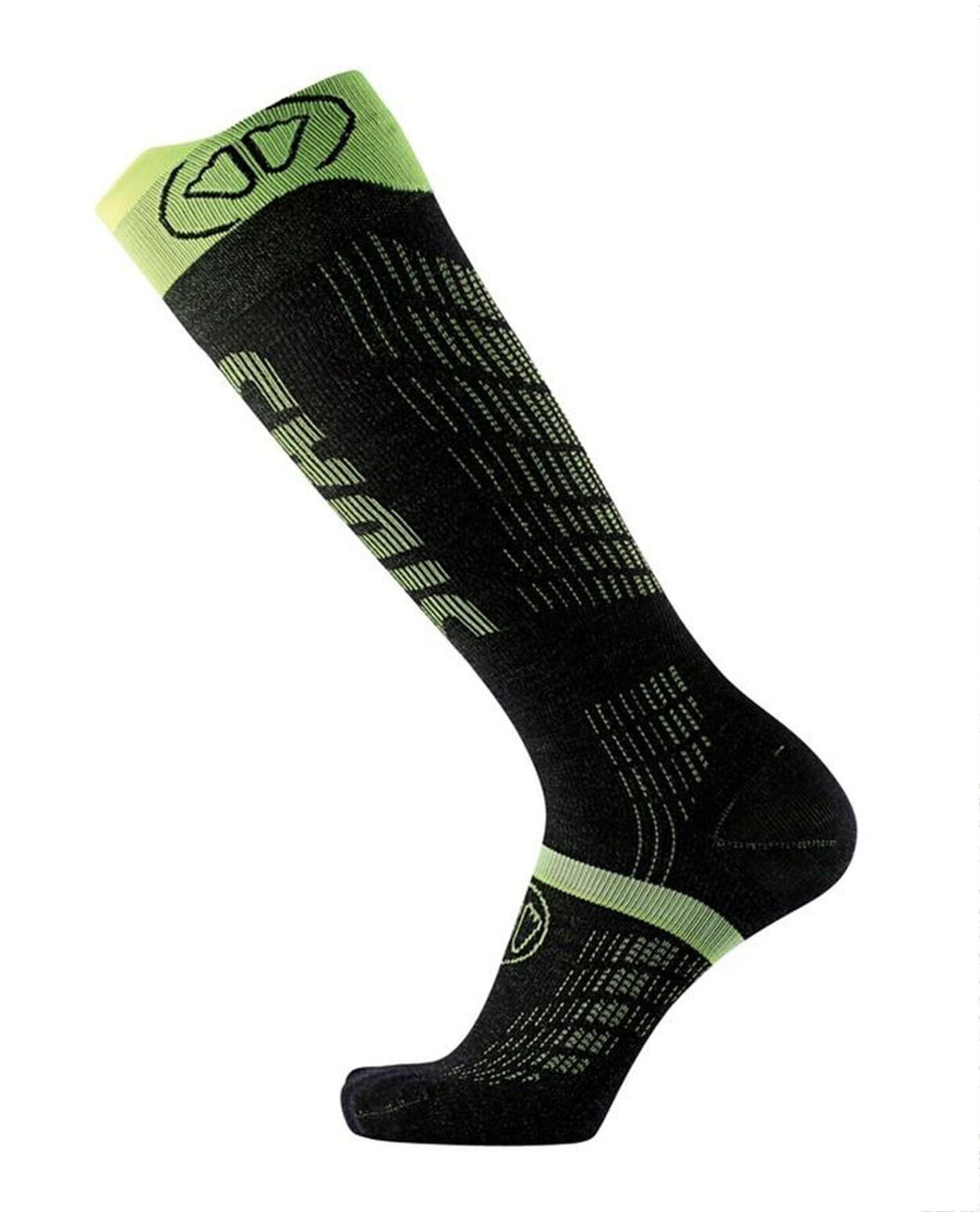 Sidas Ski Ultrafit Socks - Svart Gul - Alpingaraget