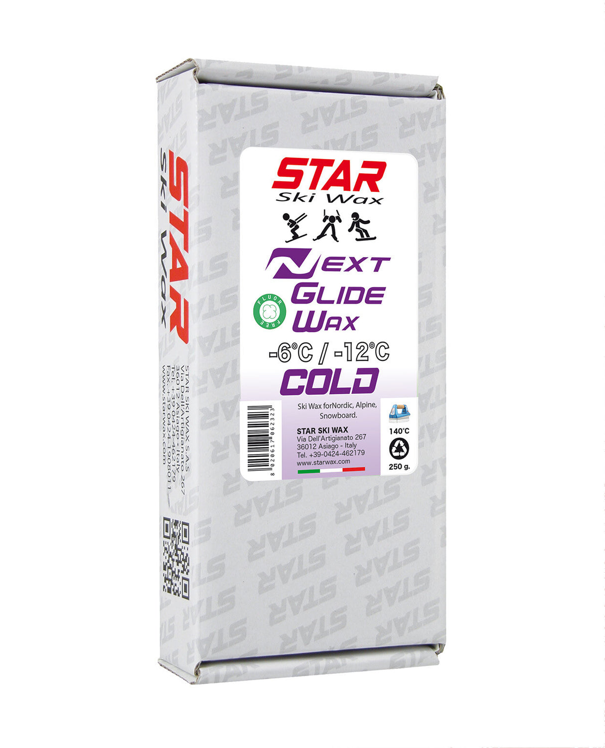 Star NEXT Glide Wax Cold 250 g -6/-12 C - Alpingaraget