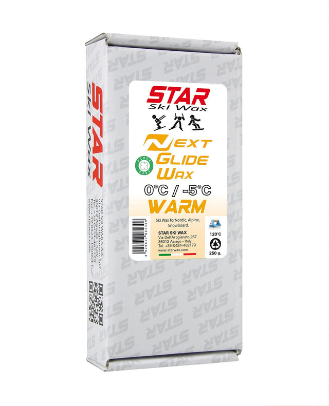 Star NEXT Glide Wax Warm 250 g 0/-5 C - Alpingaraget