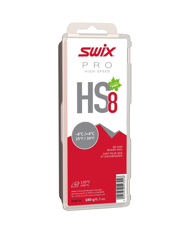 Swix HS8 Red -4°C/+4°C, 180g - Alpingaraget